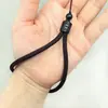 Cuerda de Mano Gruesa con Mango Grabado de Palo de Rosa Wen Juega Colgante de Coche Cuerda para Muñeca Cuerda de Tirachinas Cuerda Perdida de Mano Pulsera de Cuerda Portátil