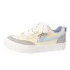 Zapatos de Mujer Warrior Color-Block Nueva Moda Zapatillas Versátiles Estilo Pareja Tendencia Nicho Zapatos Casuales Zapatos de Suela Gruesa Primavera