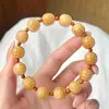 Pulsera a la Parrilla de Carbón de Raíz de Bodhi, la Más Lujosa del Mundo, con Cuentas Budistas y Cuentas de Oración, Diseñada para el Juego con la Punta de los Dedos y la Manipulación con Manos Pequeñas