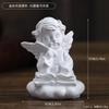 Adornos de Ángel Retro Estilo Europeo, Estatuas de Resina Estilo Americano, Niña Ángel Blanca Decoraciones de Escritorio, Accesorios, Regalos