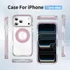 Sensación transparente adecuada para funda de teléfono Apple Samsung Crystal Shield Banda de Color Soporte C Carcasa Protectora 16 Avanzada Anti-caídas 18