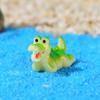 Enfeites Criativos de Crocodilo de Desenho Animado em Resina Decoração DIY Aquário Crocodilo Pequeno Fofo Decorações de Micro Paisagem