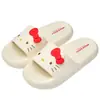 Pantuflas Hello Kitty Jie Liya para Mujer 2026 Nuevo Verano para Interiores, Hogar, Baño y Uso en Exteriores, Pantuflas Anti-Olor
