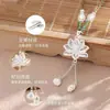 Auténtico Collar de Plata Pura 999, Buena Suerte y Felicidad para Mujeres, Colgante de Borla de Loto, Cadena para Clavícula, Regalo de San Valentín