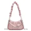 Bolsa Feminina 2023 Nova Moda Textura Corrente Bolsa de Ombro Estilosa Plissada Bolsa Nuvem Bolsa Transversal