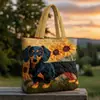 Modelo Nuevo 2026 Bolso de Hombro Acolchado de Algodón con Estampado Digital 3D de Moda para Tiendas Independientes Transfronterizas