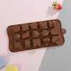 Em estoque forma de bolo transfronteiriça multiestilo molde de chocolate de silicone amor animal forma de assar fácil de desenformar