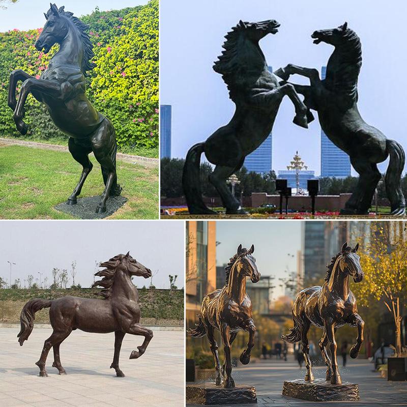 铜马广场摆件