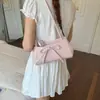 Bolso de Mano Nuevo y Elegante de Lujo Ligero 2026 con Lazo Texturizado, Bolso de Hombro para Debajo del Brazo, Bolso Dulce y Versátil para el Trabajo para Mujer