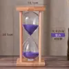 Reloj de Arena de Madera Maciza 30/60 Minutos Temporizador Hecho a Mano Regalo Creativo Reloj de Arena para Niños Temporizador Resistente a Caídas
