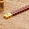 Palillos de madera con forma de alitas de pollo, para el hogar, 5-10 pares, cajas de regalo, palillos redondos y cuadrados de madera de secuoya Fuding, juego de vajilla para regalo de empresa.