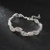 Accesorios de Moda Trendy Europeos y Americanos, Pulsera de Diamantes Completa Texturizada Multicapa, Elegante y Estilosa Pulsera de Novia para Mujer B222