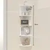 Estantería de Esquina Transfronteriza para Sala de Estar y Dormitorio, Organizador de Esquina Montado en Pared con Diseño de Múltiples Niveles y Estante de Almacenamiento Decorativo