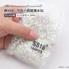 Arte de Uñas Popular Diamantes Sueltos Rhinestones Transparentes de Colores con Base Plana Estilo Mismo Abanico Rey Decoraciones para Uñas DIY