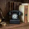 Estilo Escandinavo Decoração Criativa para Casa Retrô Telefone Antigo Resina Ornamentos Artesanato Presente Ornamentos
