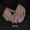 Anillo de Plata de Ley S925 con Letra Moda Elegante Lujo Accesible Diseño de Nicho Dedo Índice 2022 Nuevo Estilo Caliente de Moda