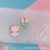 Tulipa Rosa Girassol Resina Acessórios diy Cola Creme Buquê Caseiro Copo de Água Bolo Loja de Sobremesas Patch