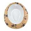 Sombrero de Paja de Papel de Ala Pequeña de Venta Caliente para Hombre Europeo y Americano, Sombrero de Sol de Paja de Verano, Sombrero de Sol de Playa con Estampado de Palmera