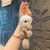 Llavero de peluche de castor de dibujos animados famoso en Internet para llaves de coche colgante de muñeca ins para bolso regalo pequeño exquisito venta al por mayor