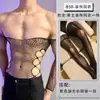 Lobe Lingerie Sexy Transparente Vazada Peça Única Masculina Roupa de Rede Puro Desejo Uniforme Tentação Tamanho Grande Sexy Conjunto Qqny