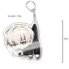 Chaveiro Periférico de Anime Jujutsu Kaisen Pingente de Acrílico Dupla Face Jade Ornamento para Pendurar