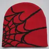 Gorro de Punto Jacquard Tejido con Patrón de Telaraña Transfronterizo, Gorro Unisex de Lana para Exteriores a Prueba de Frío y que Mantiene el Calor al por Mayor