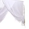 Mosquitero de Gasa de Algodón con Cifrado de Doble Hilo y Tela Engrosada, Estilo Tradicional, Puerta Única, a Prueba de Polvo, con Varillas de Bambú y Cuerdas para Atar