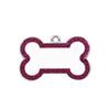 Etiqueta Popular Antiperdida para Perro de Aleación de Zinc Transfronteriza Forma de Hueso con Brillo Colgante para Collar de Mascota Gato Etiqueta Pequeña