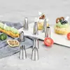 Acero Inoxidable 430 Crema Pezón Soldadura por Puntos Medio Montaje Pezón Pastel Decorativo Galletas Alimento Suplementario Frijol Disuelto Herramienta para Hornear