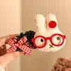 Gafas de peluche Hello Kitty pinza de plátano para niñas, pinza vertical de princesa, pinza para coleta que no daña el cabello, accesorio para el cabello infantil, en stock para venta al por mayor