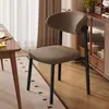Mesa y sillas de comedor nórdicas, silla de respaldo de lujo ligero de restaurante informal de moda en internet, silla de comedor con forma de cuerno, silla simple moderna para el hogar y el hotel