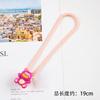 Nova corda criativa para celular corda anti-perdida Boneca dos desenhos animados pulso silicone U disco pingente chaveiro corda de mão curta corrente