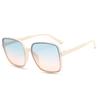 Gafas de sol de tendencia transfronteriza para mujer, gafas de sol cuadradas personalizadas, moda europea y americana, montura grande, gafas de sol de arroz