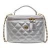 Bolsa de Mão Retrô Fashion 2026 Nova Bolsa Quadrada Pequena Acolchoada com Diamantes de Toque de Luxo Bolsa de Ombro Casual para Mulheres