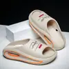 Pantuflas de Coco Transfronterizas de Verano Transpirables de Suela Gruesa para el Hogar y Exteriores para Hombre, Sandalias de Playa Casuales de Moda para Mujer