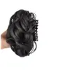 Moño postizo para mujer, extensiones de clip, accesorio de pelo de moño esponjoso, moño para la parte trasera de la cabeza, anillo de pelo rizado, herramienta de peinado