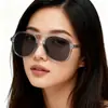 Gafas de Sol Retro Sapo Espejo Doble Rayo 2025 Nuevas Gafas de Sol Europeas y Americanas Gafas de Sol de Alta Gama Tendencia de Pasarela Fotografía Callejera