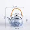 Tetera de Estilo Chino Nuevo Hervidor para Restaurante de Sushi Japonés Olla para Sopa Olla Caliente Vajilla de Cerámica Estilo Japonés para Hotel