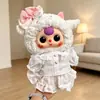 Apenas Roupas de BonecaBoneca 3 anos 400% corpo grande boneca de vinil roupa de boneca verão renda botão de coração saia curta conjunto