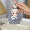 Chaveiro de Boneca de Pelúcia Pingente de Bolsa de Pelúcia Desenho Animado Chaveiro de Carro Caixa Surpresa Presente de Aniversário Fofo para Homens e Mulheres