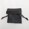 Bolsa de joyería en stock bolsa de la suerte Bolsa de terciopelo suave negro bolsa de franela con cordón bolsa pequeña bolsa de joyería