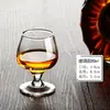 Copo de Vinho Criativo Copo de Brandy Vidro de Cristal Doméstico Estilo Europeu Copo Curto para Vinho Tinto Copo para Destilados Tamanho Pequeno Espessado
