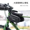Rzahuahu Bolsa Rígida para Bicicleta Mountain Bike Bolsa de Viga Dianteira Bolsa para Bicicleta Impermeável Bolsa de Tubo Superior Equipamento Portátil para Ciclismo