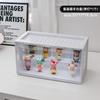 Vitrina de exhibición de decoración de caja ciega controlada por sonido con burbuja de luz Contenedor apilable hecho a mano mate Soporte de exhibición