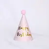 Novo Chapéu de Festa de Aniversário de Bola de Lantejoulas de Pelúcia em Pó Coreano para Bebês e Crianças