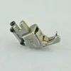 Novo Calcador de Teflon Alto e Baixo para Máquina de Costura de Base Plana, Adequado para Tecidos Grossos e Finos, Calcador de Teflon Alto e Baixo Universal Resistente ao Desgaste Plástico Liso para Bainha