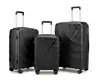 Mala Trolley de Viagem de Comércio Exterior PP Cor Total Conjunto Mala de Grande Capacidade Roda Universal Silenciosa Mala com Fechadura Alfandegária Embutida