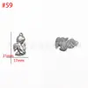 Venta al por mayor del fabricante Acero Inoxidable Presión de Aceite Colgante Cabeza Humana DIY Estilo Europeo y Americano Colgante Personalizado Accesorios de Joyería DIY