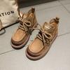 Botas Martin para Mujer 2026 Nuevo Estilo Retro Otoño e Invierno Ropa de Trabajo Botas Vaqueras Occidentales Botines de Suela Gruesa que Aumentan la Altura Botas Individuales