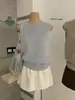 Wgwe9417 Ropa de Mujer Shisanxing de Guangzhou 2026 Verano Nuevo Chaleco de Punto sin Mangas de Cuello Redondo de Gama Alta